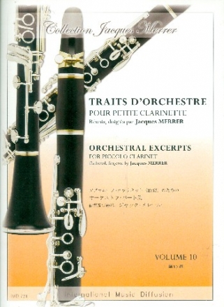 Traits d'orchestre vol.10 pour petite clarinette