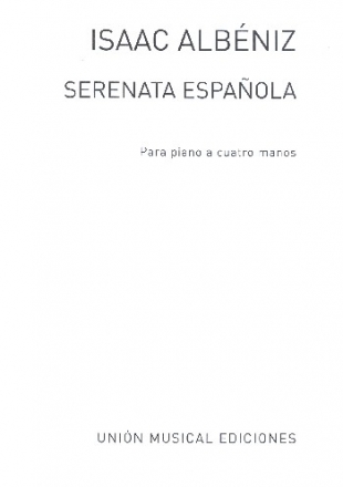 Serenata espanola for piano 4 hands score