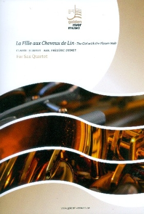 La Fille aux cheveux de lin for 4 saxophones (SATBar) score and parts