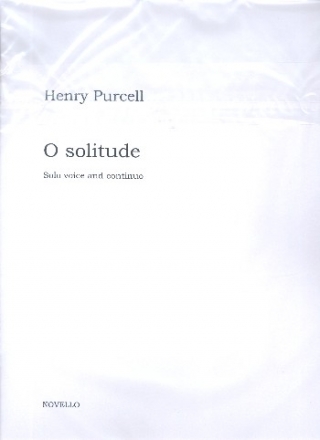 O Solitude for voice and piano score and part,  archive copy