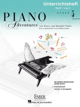 Piano Adventures Stufe 5 - Unterrichtsheft Band 1 fr Klavier (dt)