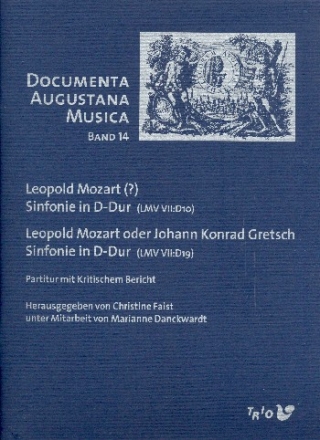 2 Sinfonien in D-Dur (VII:D10 und  VII:D19) fr Kammerorchester Partitur mit kritischem Bericht