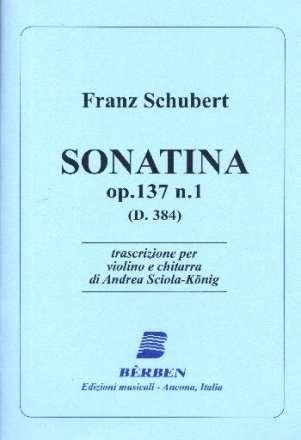 Sonatine op.137,1 fr Violine und Gitarre Partitur und Stimmen