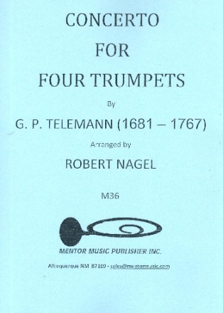 Concerto for 4 trumpets score and parts