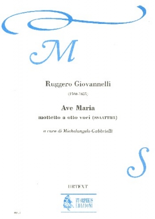 Ave Maria for double chorus a cappella score