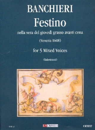 Festino nella sera del giovedi grasso avanti cena for mixe dhcorus a cappella score