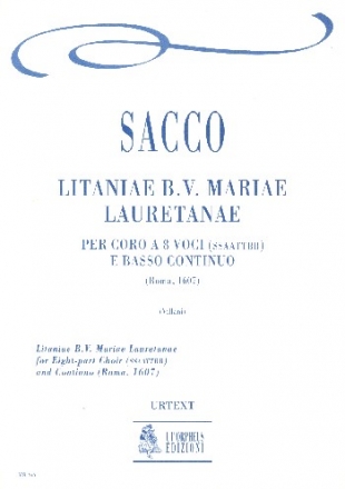 Litaniae Mariae lauretanae for double chorus and Bc score