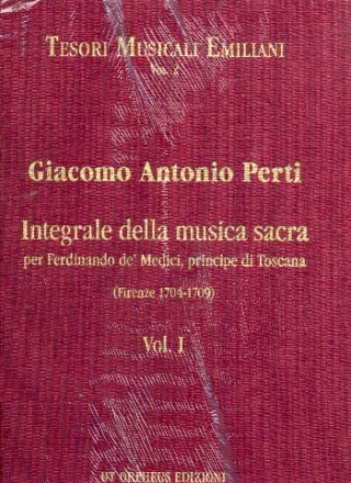 Integrale della musica sacra per Ferdinando e Medici vol.1  partitura