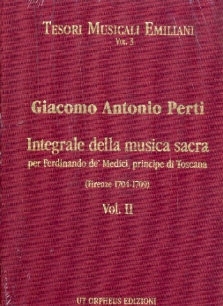 Integrale della musica sacra per Ferdinando e Medici vol.2  partitura