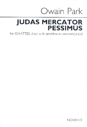 Judas mercator pessimus for mixed chorus a cappella score