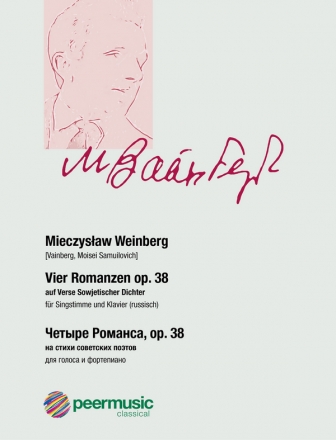 Vier Romanzen op.38 fr Singstimme und Klavier (russisch)