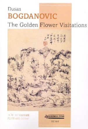 The golden Flower Visitations for flute and guitar score