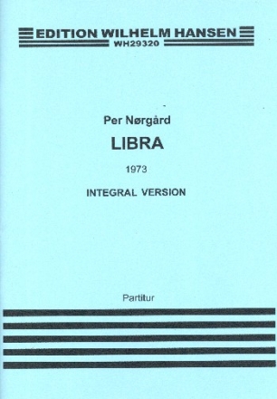 Libra for tenor, mixed chorus, guitar and 2 vibraphones (wind ad lib) score (dt/schwed)