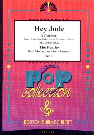 Hey Jude: for 3 clarinets and bass clarinets (piano and rhythm group ad lib) score and parts