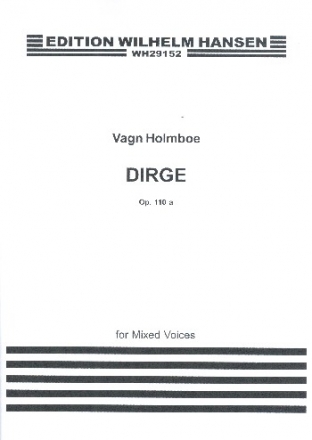 Dirge op.110a for mixed chorus a cappella score (en)