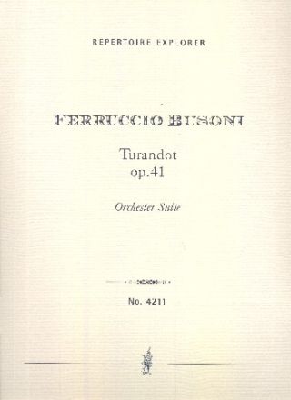 Turandot op.41 fr Orchester Studienpartitur