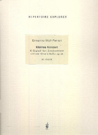 Kleines Konzert As-Dur op.34 fr Englischhorn und Kammerorchester fr Englischhorn und Klavier