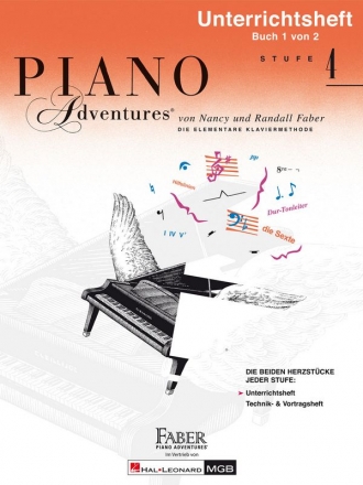 Piano Adventures Stufe 4 -  Unterrichtsheft Band 1 fr Klavier (dt)