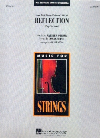 Reflection (Pop Version): for string orchestra score and parts (8-8-4-4-4)