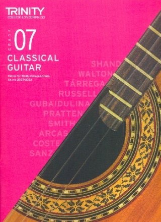 Trinity Classical Guitar Exam Pieces 2020-2023 Grade 7 for guitar