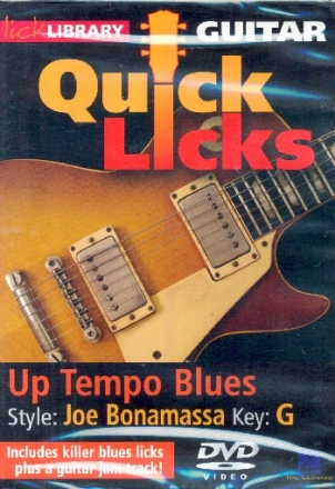 Quick Licks - Up Tempo Blues - Style Joe Bonamassa - Key G  DVD