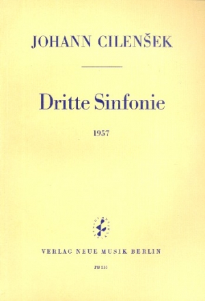 Sinfonie Nr.3 fr Orchester Studienpartitur