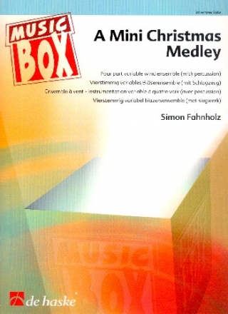 A Mini Christmas Medley for flexible 4-part wind ensemble (with percussion) score and parts