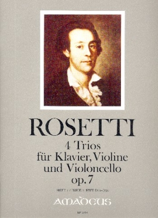 4 Trios op.7 Band 1 (Nr.1-2) fr Violine, Violoncello und Klavier Stimmen