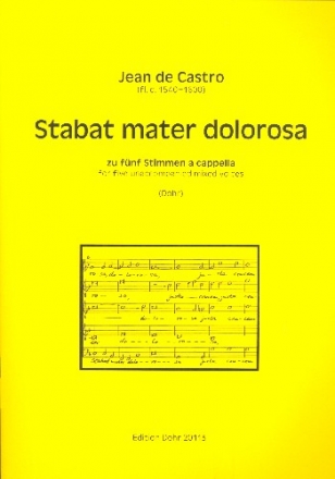 Stabat mater dolorosa fr gem Chor a cappella Partitur