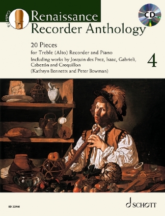 Renaissance Recorder Anthology vol.4 (+CD) fr Altblockflte und Klavier