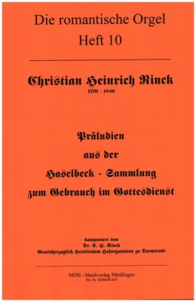 Prludien aus der Haselbeck-Sammlung zum Gebrauch im Gottesdienst fr Orgel