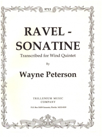 Sonatina for flute, oboe, clarinet in A, horn in F and bassoon score