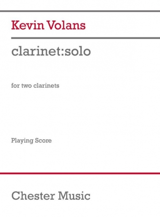 CH83897  Kevin Volans, clarinet: solo for two clarinets