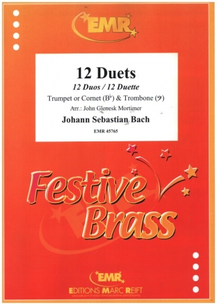 12 Duets for trumpet or cornet and trombone 2 scores