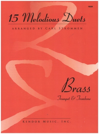 15 Melodious Duets for trumpet and trombone score