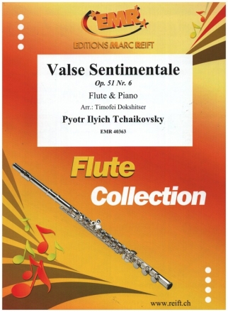 Valse sentimentale op.51,6 for flute and piano