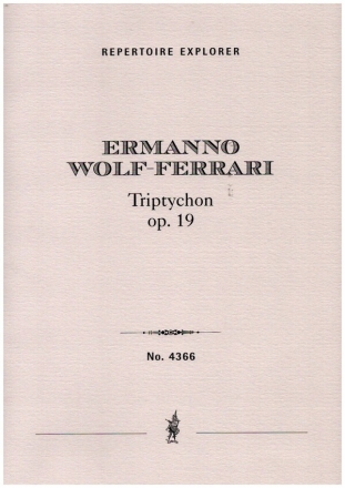 Triptychon op.19 fr Orchester Partitur