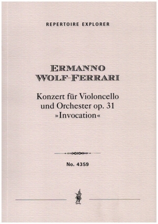 Konzert 'Invocation' op.31 fr Violoncello und Orchester Studienpartitur