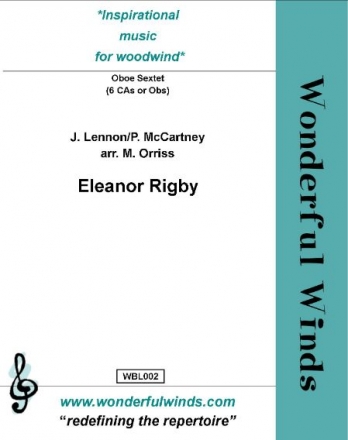 Eleanor Rigby for 6 cors anglais (oboes) score and parts