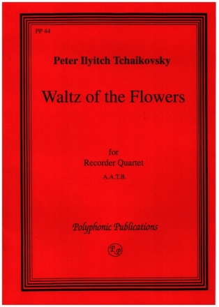 Waltz of the Flowers for recorder quartet (AATB) score and parts