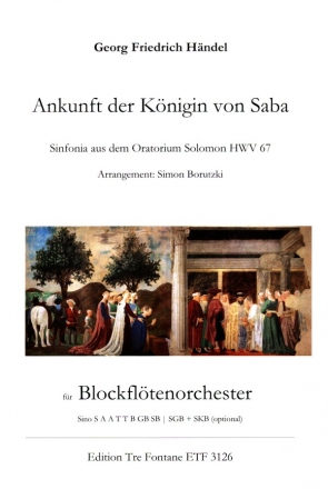 Ankunft der Knigin von Saba (+CD) fr Blockfltenorchester Partitur