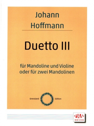 Duetto 3 fr Mandoline und Violine (2 Mandolinen) Spielpartitur