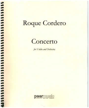 Concerto for violin and orchestra score