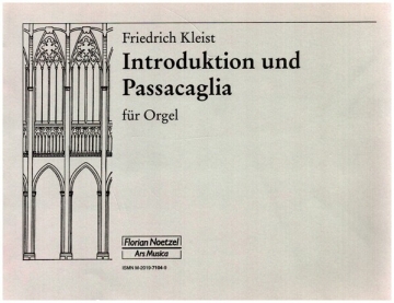 Introduktion und Passacaglia fr Orgel