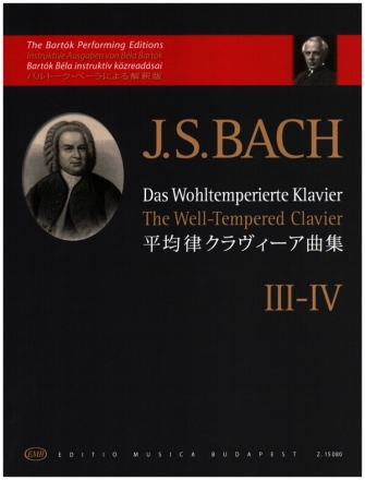 Das Wohltemperierte Klavier 3-4 fr Klavier (dt/en/ja/un)