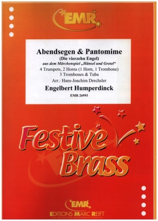 Abendsegen and Pantomime for 4 trumpets, 2 horns (trombone), 3 trombones and tuba score and parts