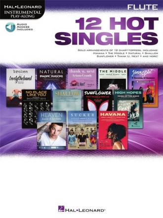 12 Hot Singles (+Online Audio) for flute