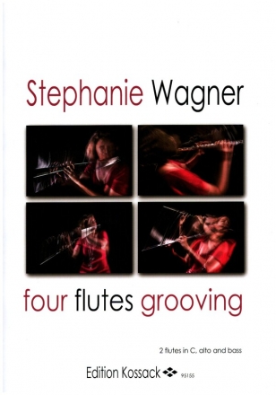 Four flutes grooving for 2 flutes in C, alto and bass flute score and parts