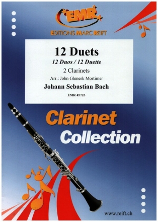 12 Duets for 2 clarinets 2 scores