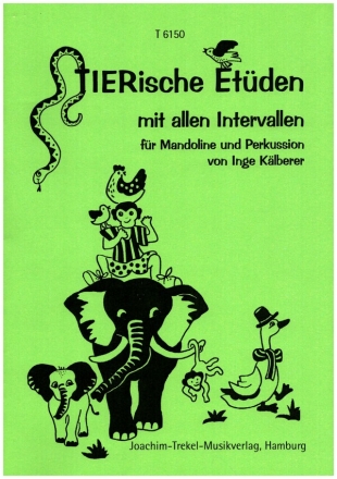 Tierische Etden mit allen Intervallen fr Mandoline und Perkussion